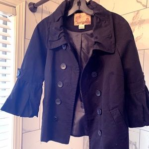 Kensie Bell Sleeve Black Jacket